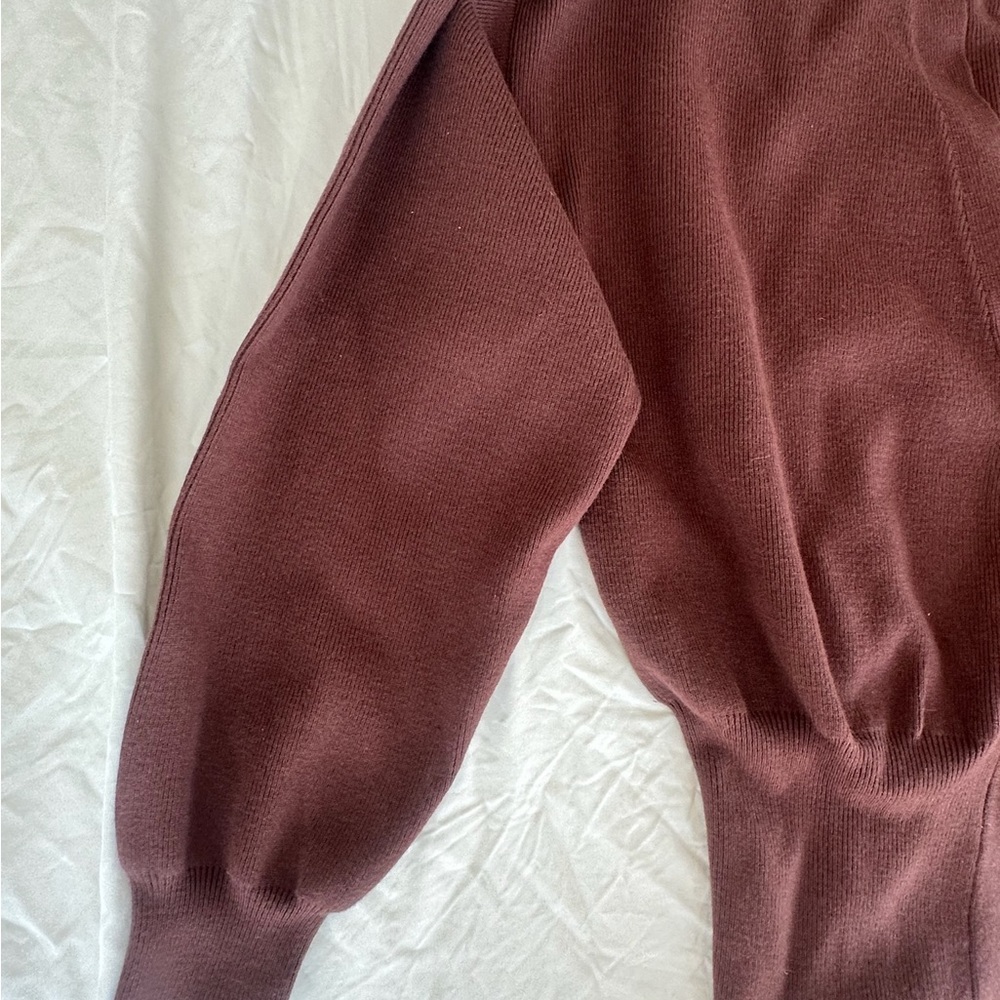 Elegant Brown Cardigan Sweater - Picture 5 of 5